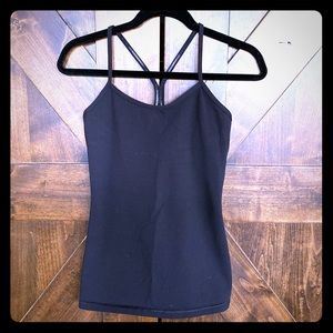 Lululemon tank top. Black. Size 6